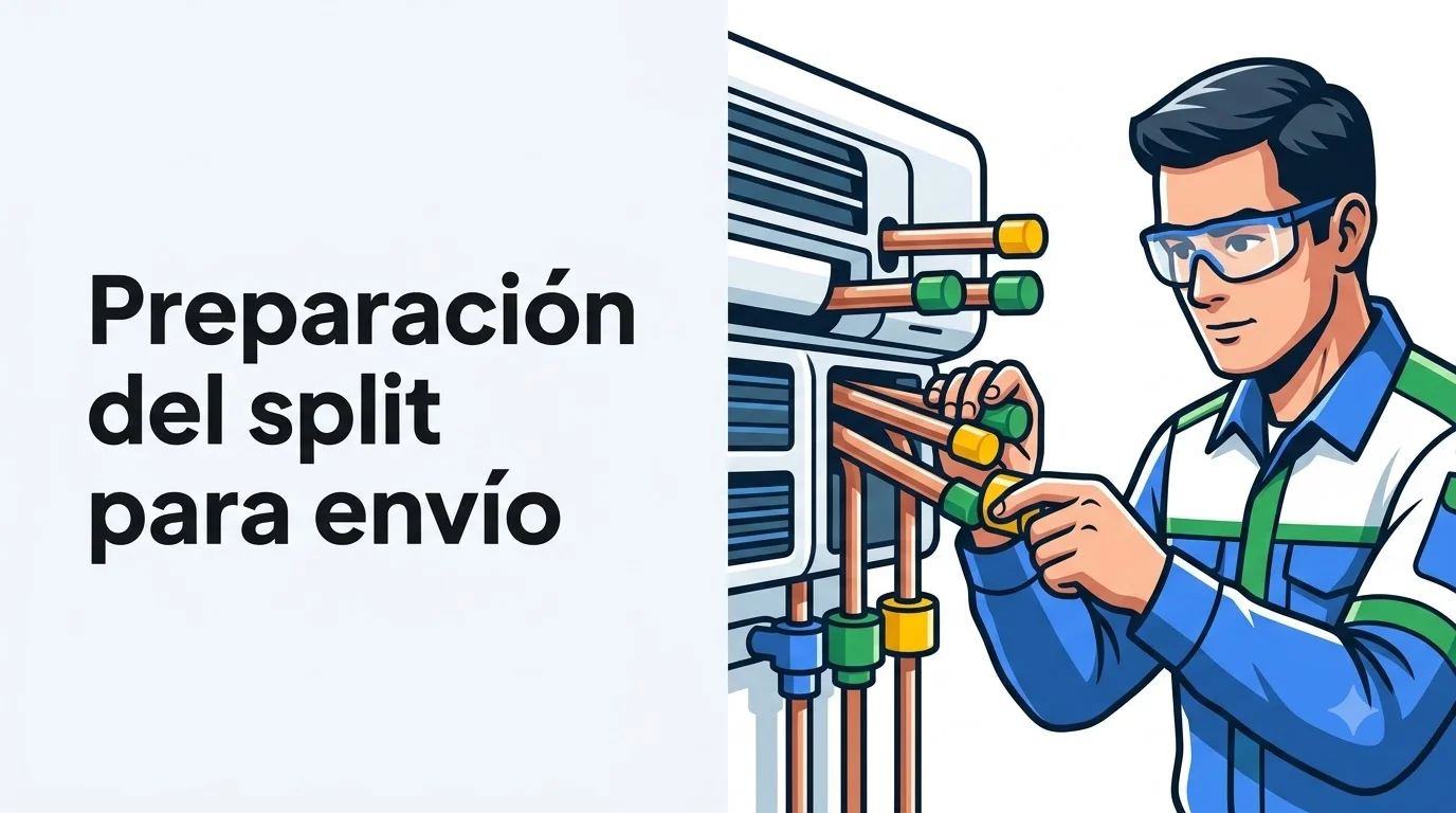 Preparación del split para envío
