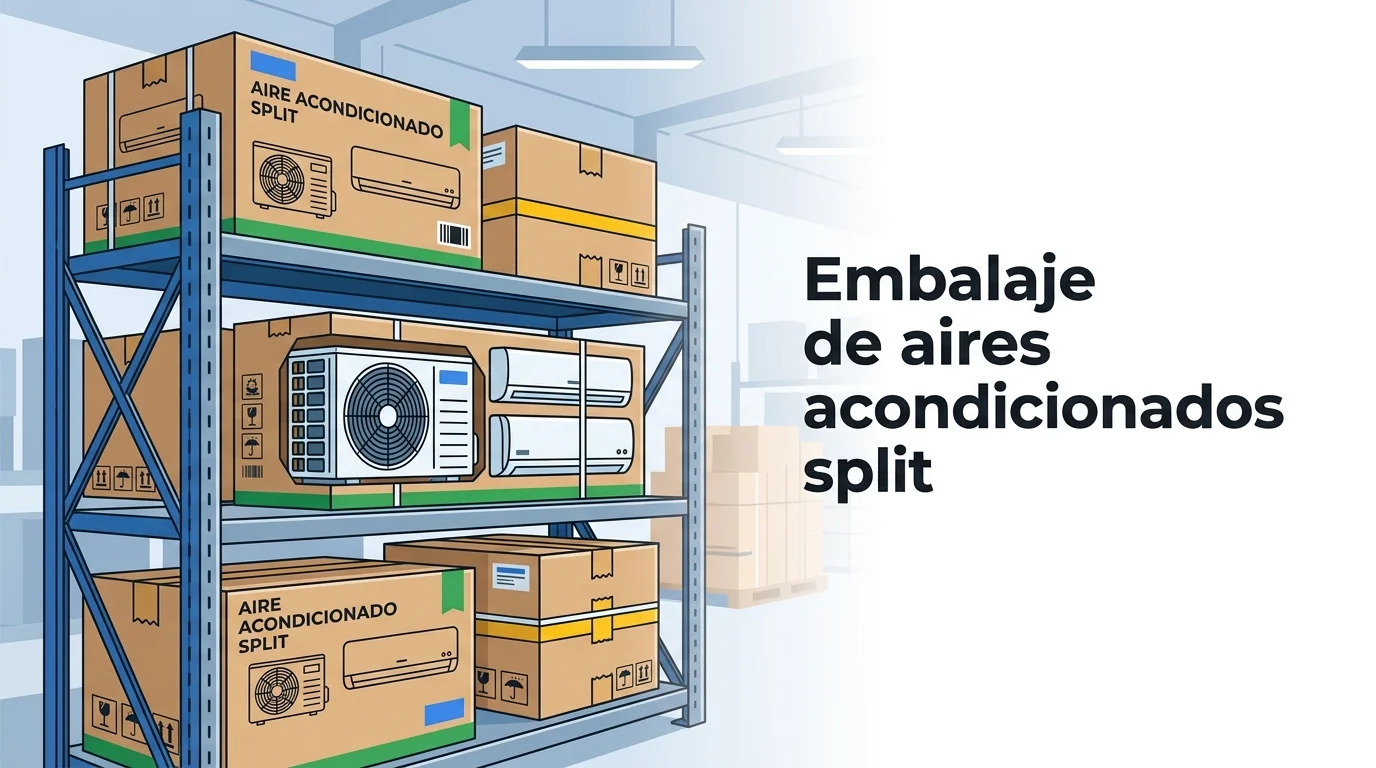Embalaje de aires acondicionados split