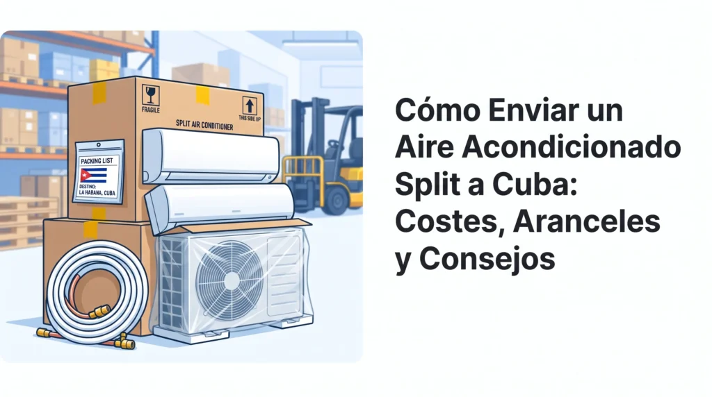 Miniatura para Cómo Enviar un Aire Acondicionado Split a Cuba: Costes, Aranceles y Consejos