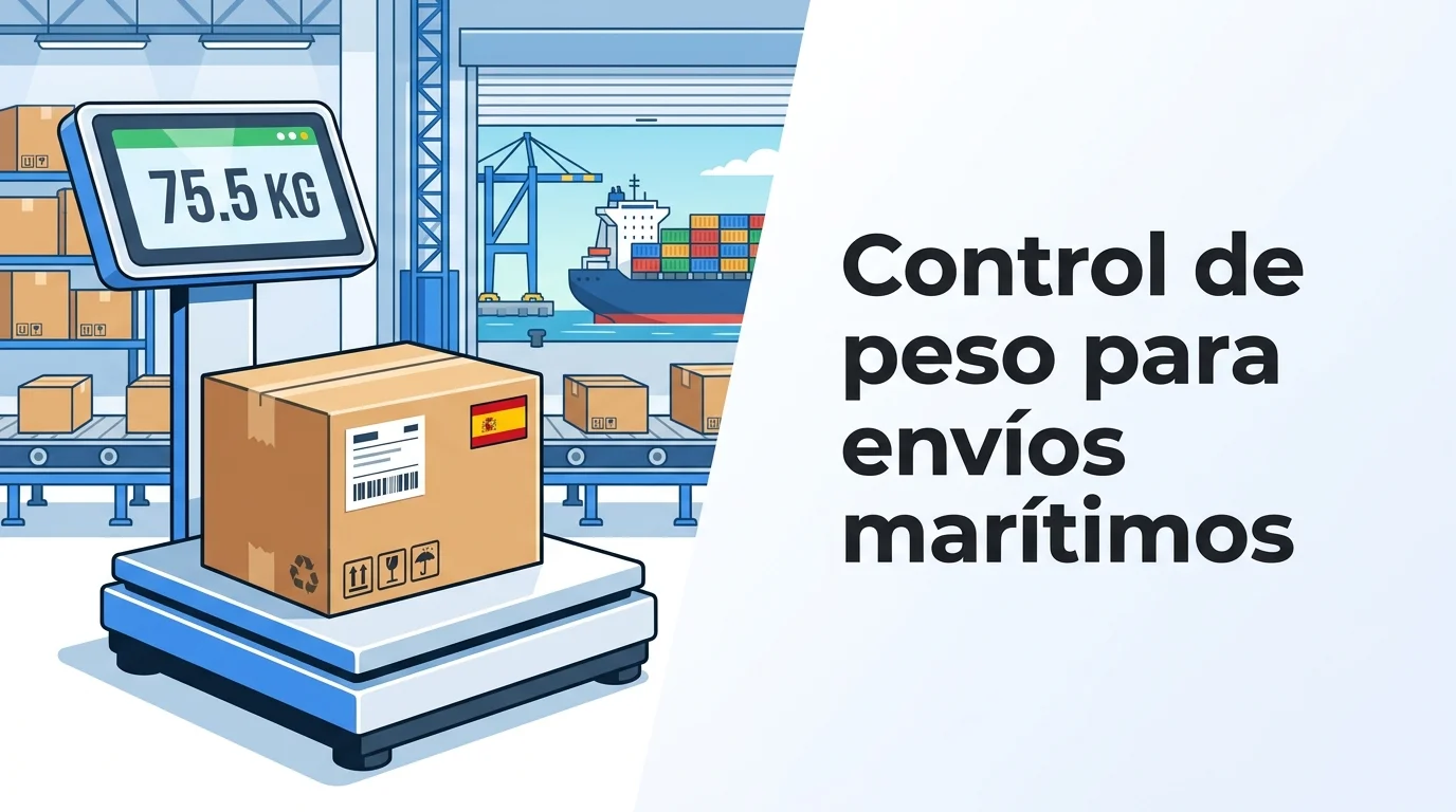 Control de peso para envíos marítimos