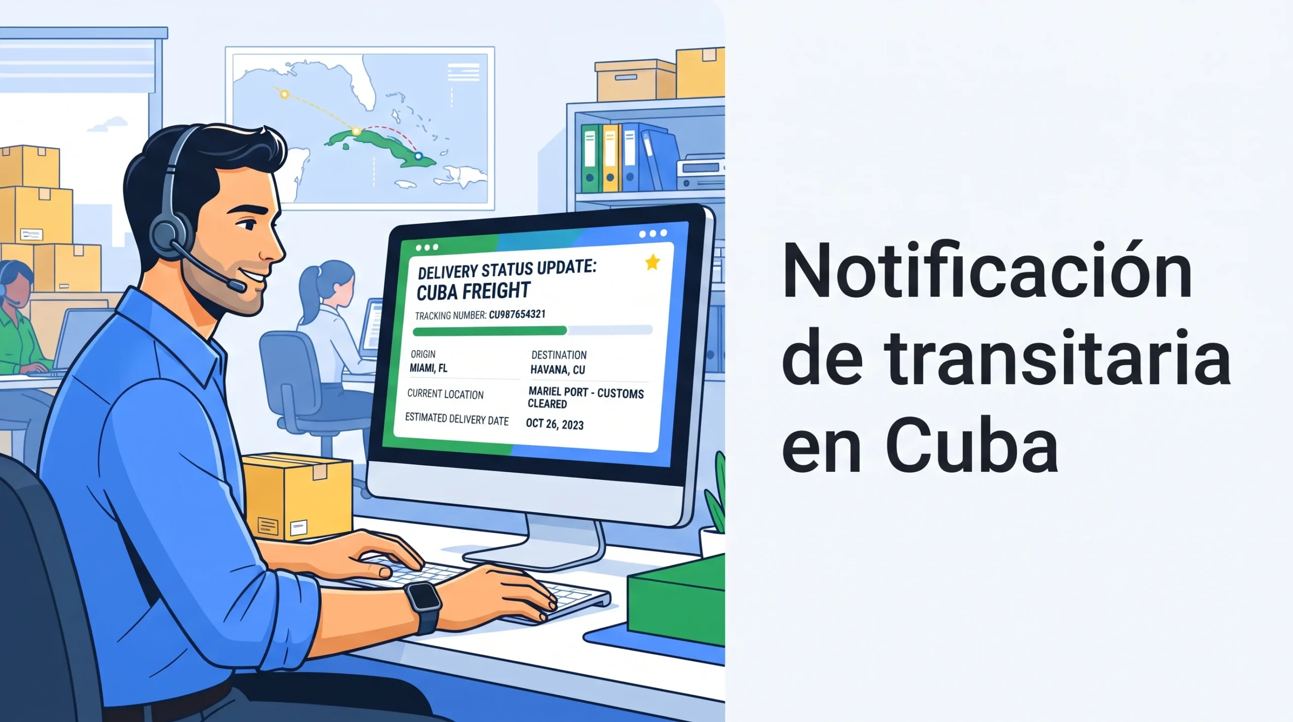 Notificación de transitaria en Cuba