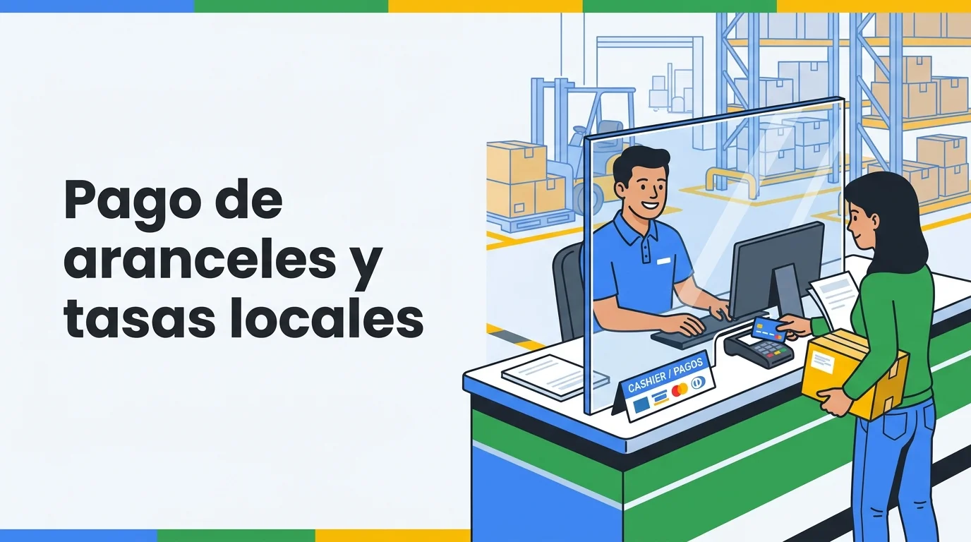 Pago de aranceles y tasas locales