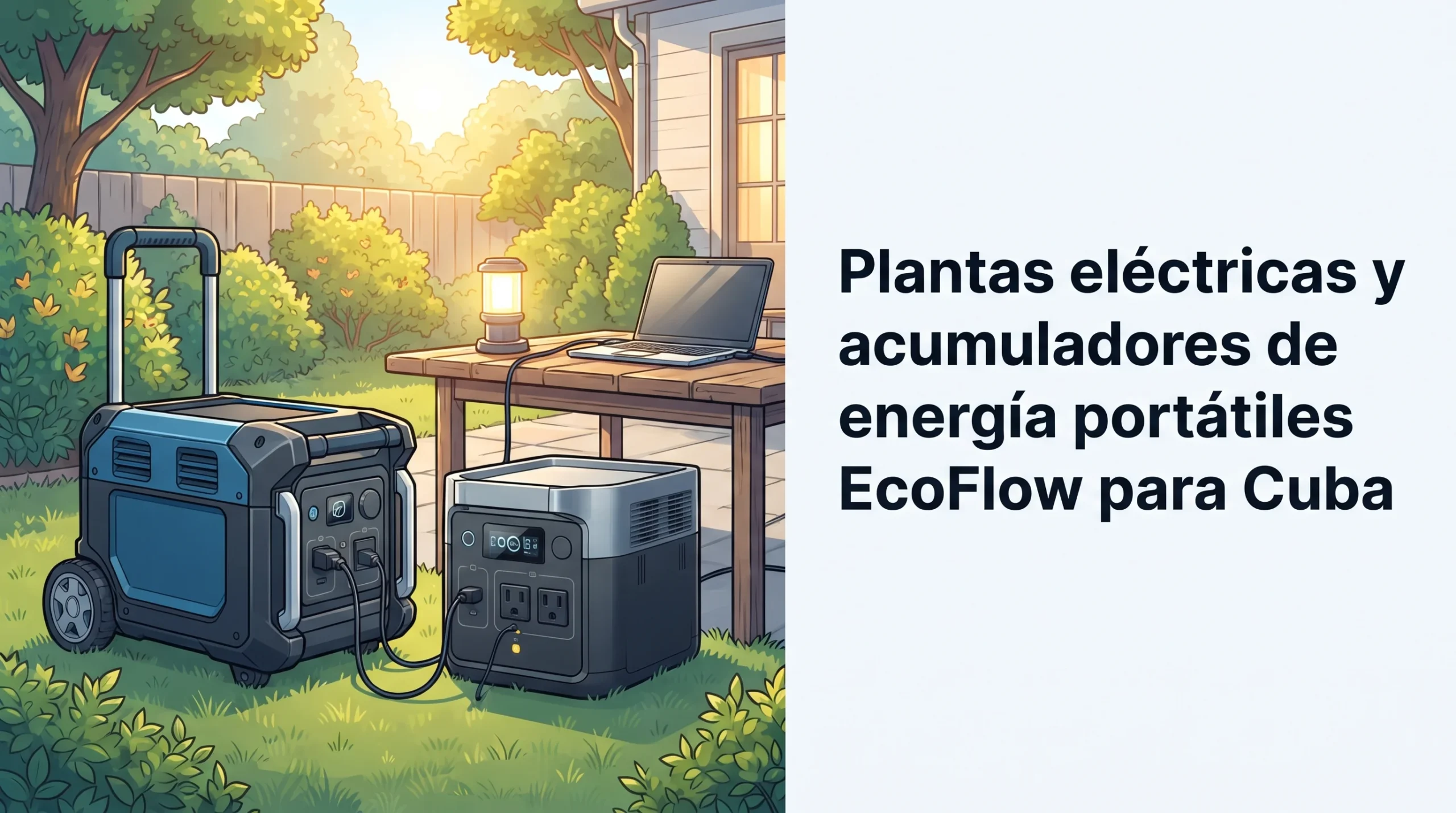Plantas eléctricas y acumuladores de energía portátiles EcoFlow para Cuba